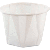 Dart® SCC100, Heavy Duty Pleated Souffle Cups, White, 5,000/Case