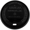 SOLO® Traveler Drink-Thru Lids, 10-24 Oz. Cups, Black