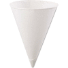 Konie KCI 4.5KR - Rolled-Rim Paper Cone Cups, 4-1/2 Oz., White, 5,000 Qty.