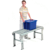 Omni Metalcraft 1-3/8" Dia. Aluminum Roller Conveyor Straight Section RAHS1.4-18-1.5-10