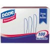 Dixie® DXEKH207, Knives, Plastic, White,  100/Box