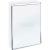 Global Approved 162714 Vertical Wall Mount Acrylic Sign Holder, 8.5" x 11", Acrylic