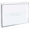 Global Approved 162723 Horizontal Wall Mount Acrylic Sign Holder, 7" x 5", Acrylic