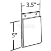 Global Approved 162724 Vertical Wall Mount Acrylic Sign Holder, 3.5" x 5", Acrylic