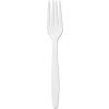 SOLO&#174; Cup Company Guildware Extra Heavy Weight Plastic Forks, White, 100 per Box