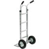Aluminum Hand Truck with Double Handle and Semi-Pneumatic Wheels - 500 lb. Capacity