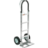 Global Industrial™ Aluminum Hand Truck - Loop Handle - Semi-Pneumatic Wheels