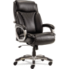 Alera® Executive Leather Chair with Coil Spring Cushioning - Leather - Black - Veon Series