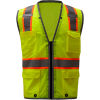 GSS Safety 1701, Class 2 Heavy Duty Safety Vest, Lime, 2XL