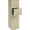 Hirsh Industries® 22" Deep Vertical File Cabinet 4-Drawer Letter Size Putty