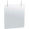 Azar Displays 179906 Hanging Cashier Shield, Acrylic 30"W x 40"H - Pkg Qty 2