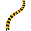 UltraTech 1840 Ultra-Sidewinder®, Cable Protector, Large, 34" x 13 5/8" x 2 1/8" Black/ Yellow