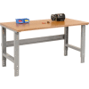 Global Industrial™ 72x36 Adjustable Height Workbench C-Channel Leg - Shop Top Square Edge Gray