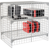 Global Industrial™ Wire Mesh Security Cage Locker, 48"Wx36"Dx48"H, Gray, Unassembled