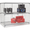 Global Industrial Wire Mesh Security Cage - Ventilated Locker - 72 x 24 x 60