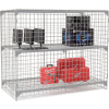 Global Industrial™ Wire Mesh Security Cage Locker, 72"Wx36"Dx60"H, Gray, Unassembled