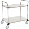Nexel® Stainless Steel Utility Cart w/2 Shelves, 800 lb. Capacity, 36"L x 24"W x 38"H