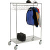Free Standing Clothes Rack - 2-Shelf - 48"W x 24"D x 63"H - Chrome
																			