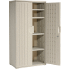 Plastic Storage Cabinet 36x22x72 - Light Gray