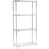 Nexel® Chrome Wire Shelving Starter - 42"W x 14"D x 86"H