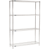 Nexel® Chrome Wire Shelving Starter - 54"W x 14"D x 86"H