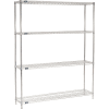 Nexel® Chrome Wire Shelving Starter - 72"W x 14"D x 86"H