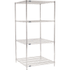 Nexel® Chrome Wire Shelving Starter - 36"W x 36"D x 86"H