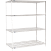 Nexel® Chrome Wire Shelving Add-On - 72"W x 30"D x 86"H