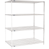 Nexel® Chrome Wire Shelving Add-On - 72"W x 36"D x 86"H