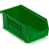 Akro-Mils® AkroBin® Plastic Stack & Hang Bin, 4-1/8"W x 7-3/8"D x 3"H, Green - Pkg Qty 24