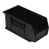 Akro-Mils® AkroBin® Plastic Stack & Hang Bin, 5-1/2"W x 10-7/8"D x 5"H, Black - Pkg Qty 12