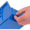 Finger Grips Allow Easy Lifting of Akro Mils Plastic Bins, Stacking Bins, Bin Box, Hang Bins, Stack Bin