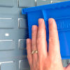 Akro Mils Plastic Bins, Stacking Bins, Bin Box, Hang Bins, Stack Bin Hooks onto Louvered Panels for Wall Storage