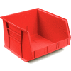 Akro-Mils® AkroBin® Plastic Stack & Hang Bin, 16-1/2"W x 18"D x 11"H, Red - Pkg Qty 3