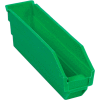 Global Industrial Plastic Nesting Storage Shelf Bin 2-3/4"W x 11-5/8"D x 4"H Green - Pkg Qty 24