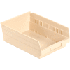 Global Industrial™ Plastic Nesting Storage Shelf Bin 8-3/8"W x 11-5/8"D x 4"H Beige - Pkg Qty 12