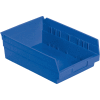 Global Industrial™ Plastic Nesting Storage Shelf Bin 8-3/8"W x 11-5/8"D x 4"H Blue - Pkg Qty 12