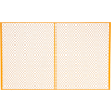 Global Industrial™ Machinery Wire Fence Partition Panel, 8'W, Yellow