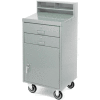 Pucel Mobile Cabinet Shop Desk FED-2023 with 2 Locking Drawers 23"W x 20"D x 51"H - Gray