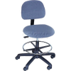 Clean Room Stool - Low Back - Pneumatic - Blue