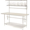 Global Industrial™ Packing Workbench W/Riser & 3 Shelves, Laminate ...