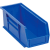 Akro-Mils AkroBin® Plastic Stacking Bin 30224 - 4-1/8"W x 10-7/8"D x 4"H, Blue - Pkg Qty 12