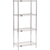 Nexel® Chrome Wire Shelving Starter - 24"W x 14"D x 63"H
