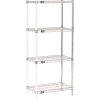 Nexel® Chrome Wire Shelving Add-On - 30"W x 14"D x 54"H