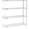 Nexel® Chrome Wire Shelving Add-On - 54"W x 14"D x 54"H
