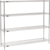 Nexel® Chrome Wire Shelving Starter - 72"W x 14"D x 63"H