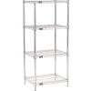 Nexel® Chrome Wire Shelving Starter - 30"W x 18"D x 63"H