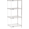 Nexel® Chrome Wire Shelving Add-On - 30"W x 18"D x 54"H
