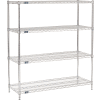 Nexel® Chrome Wire Shelving Starter - 54"W x 18"D x 63"H