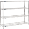 Nexel® Chrome Wire Shelving Starter - 72"W x 18"D x 63"H